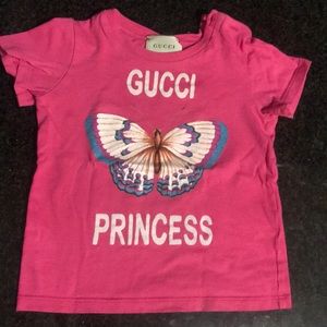 Pink Gucci shirt (12-18 months)